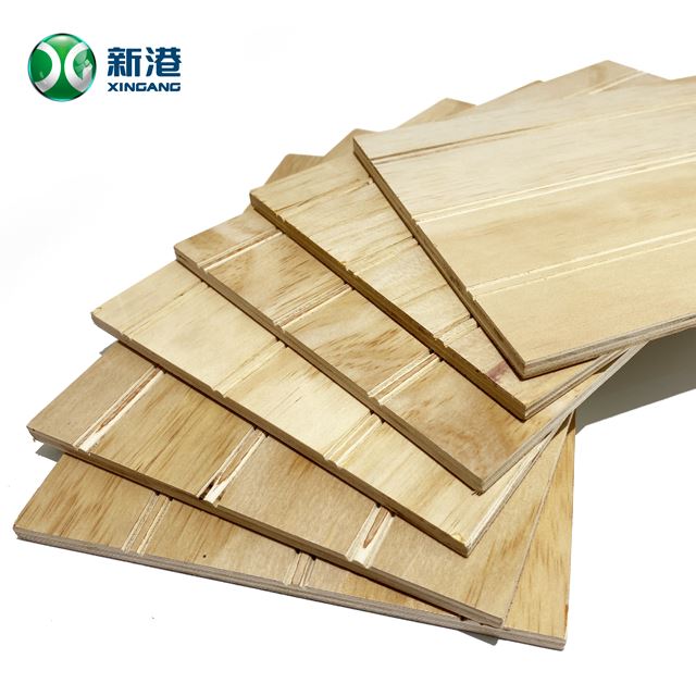 1220*2440*9mm-18mm Slotted Pine Plywood For Decoration