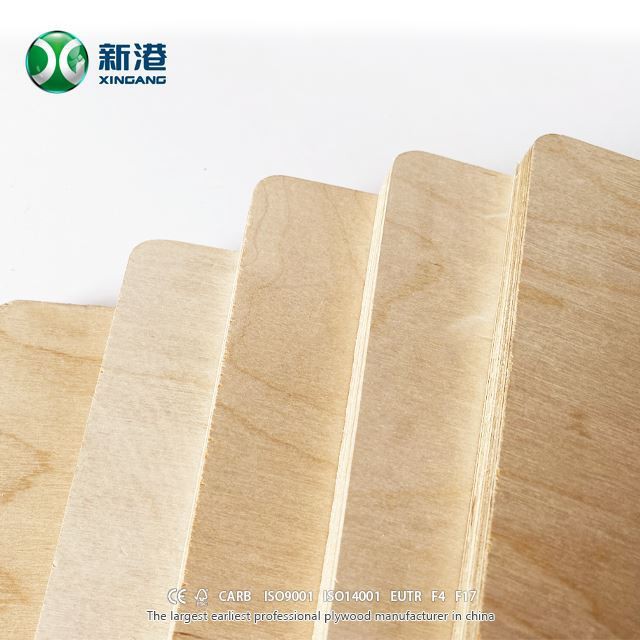 High Quality Plywood 18mm Phenolic Glue Birch Plywood Plywood Boards For Cabinet Furniture