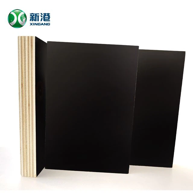 Hot Selling 18mm Poplar Core Two Time Hot Press Black Construction Shuttering Film Faced Plywood