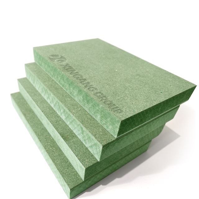 Kertas Putih Berlapis MDF Hijau Tahan Lembapan 18mm Untuk Perabot