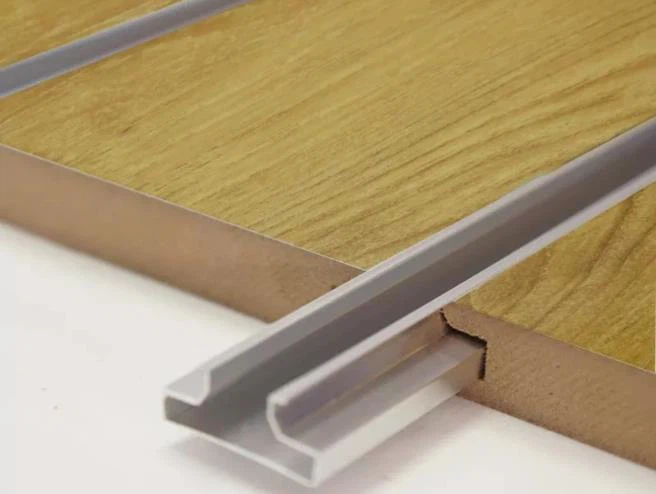 Panel Dinding Slatwall Aluminium Slatted Panel Dinding Alur Papan MDF