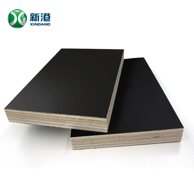 Kilang 1200x1800 mm Papan Lapis Berhadapan Filem Hitam Papan Fenolik Marin Formwork