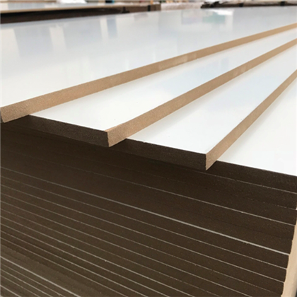 Kertas Melamin Laminated MDF Papan dengan Biji Kayu dan Warna Putih